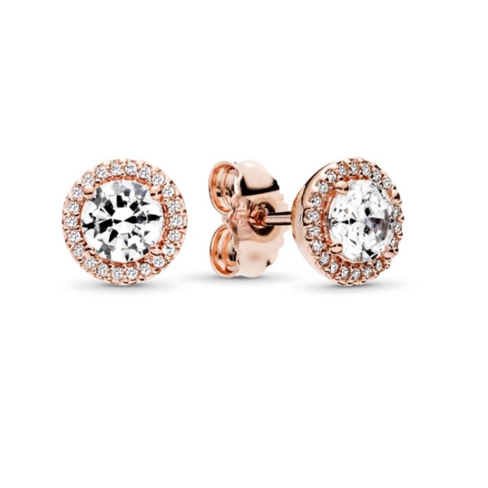 BAOPON Newest Rose Gold Fine Stud Earrings